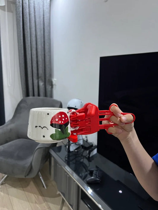 MechaHand Duo – Mekanik Robot El Bardak Tutucu Seti