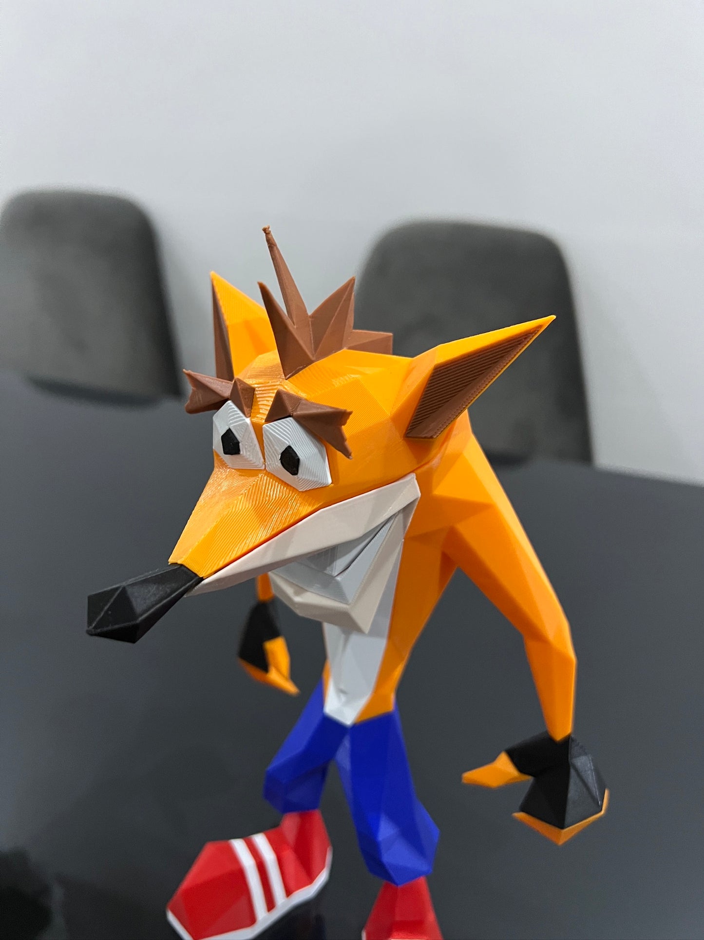 Crash Bandicoot Low Poly - Koleksiyon Figürü