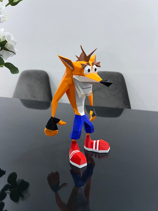 Crash Bandicoot Low Poly - Koleksiyon Figürü