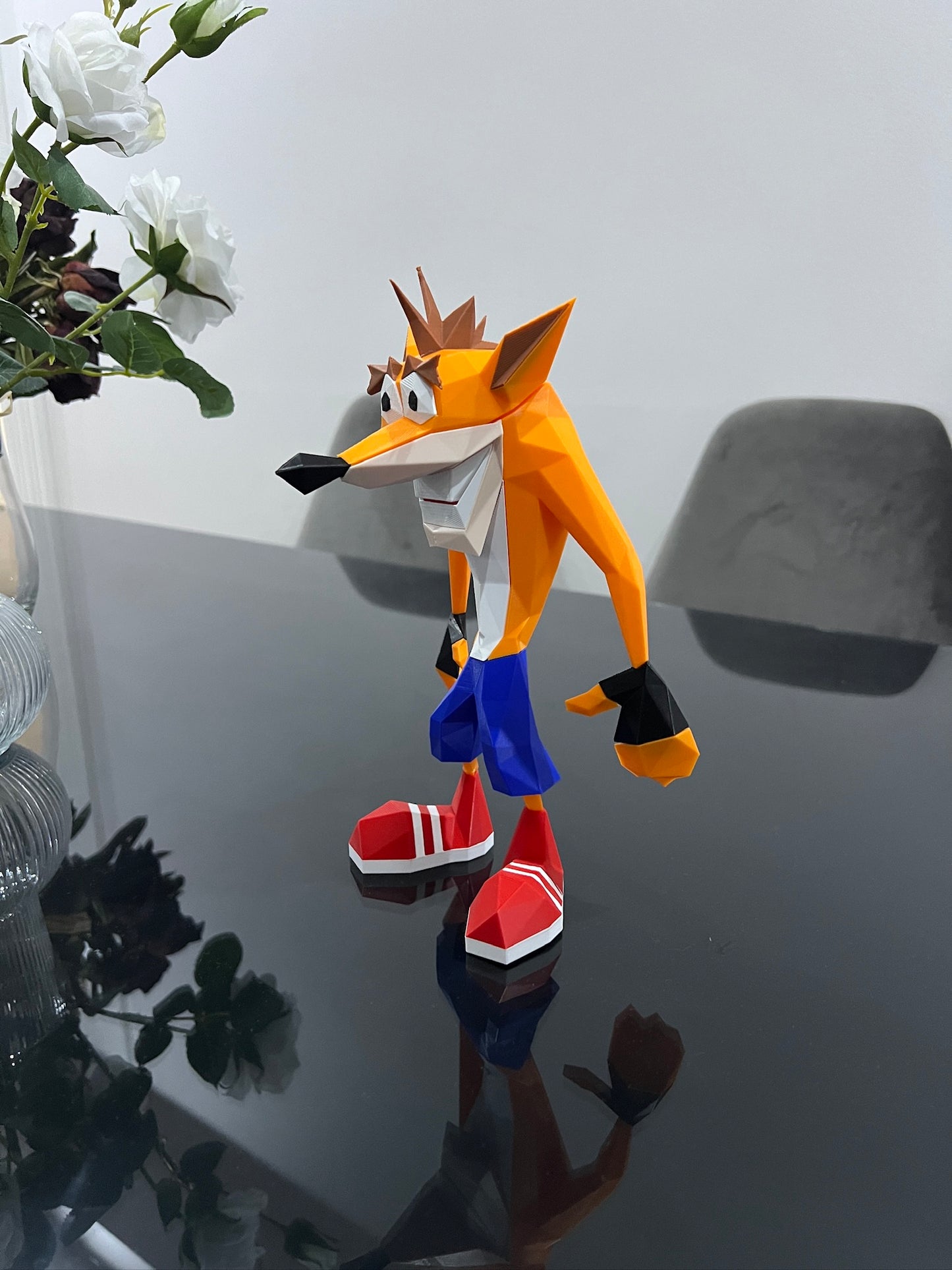 Crash Bandicoot Low Poly - Koleksiyon Figürü
