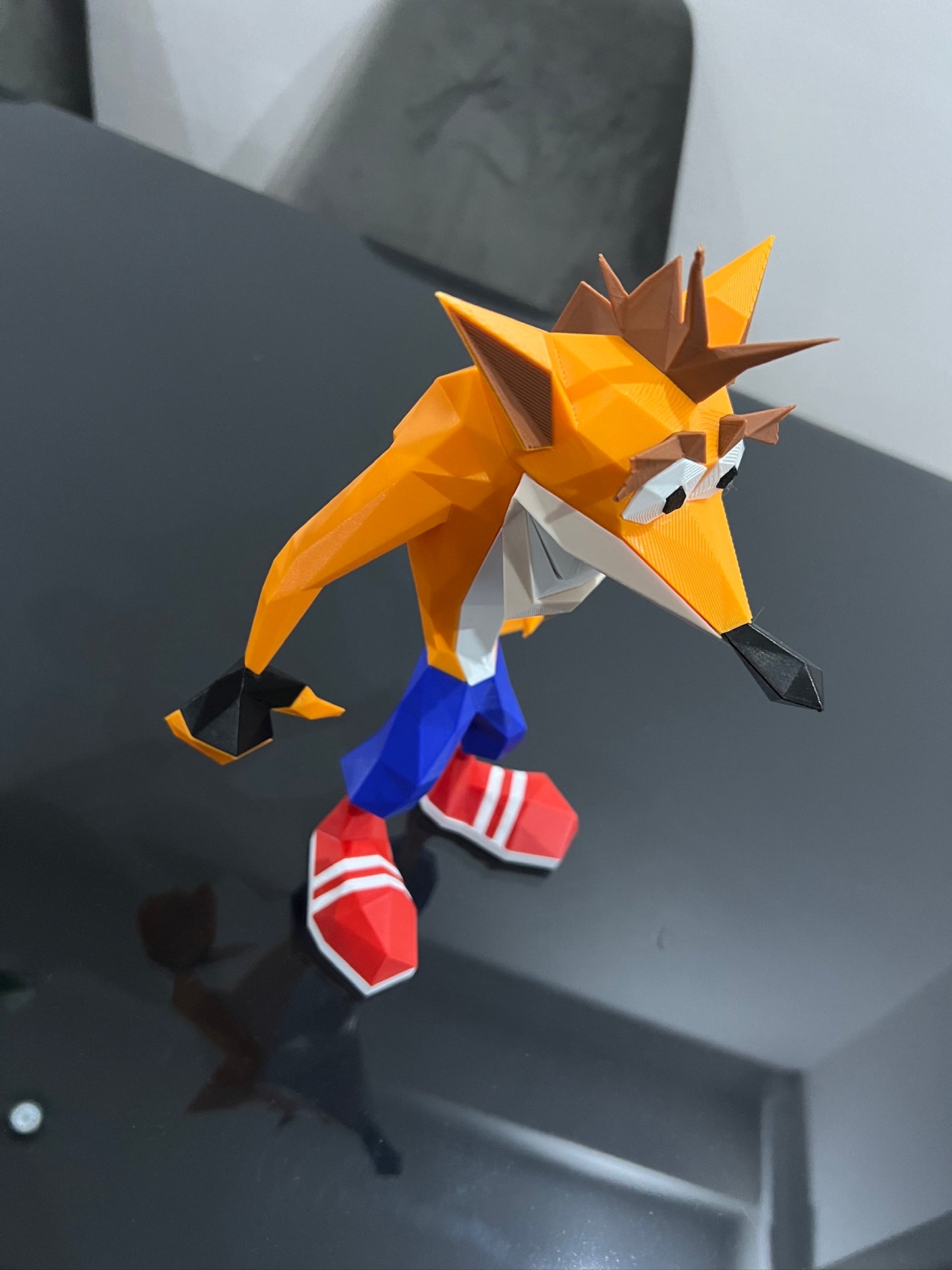 Crash Bandicoot Low Poly - Koleksiyon Figürü